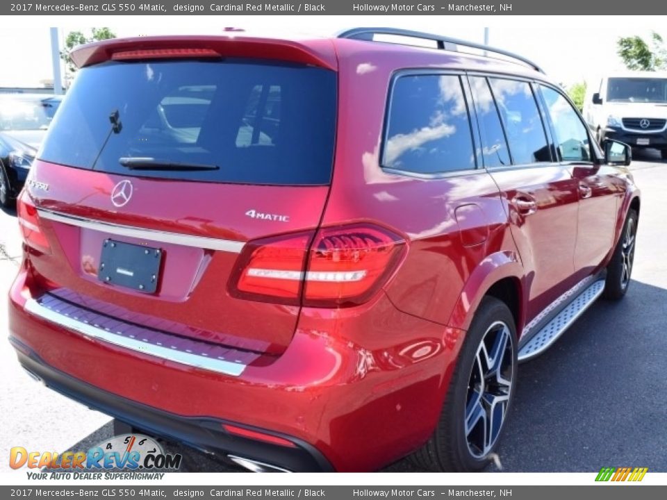 2017 Mercedes-Benz GLS 550 4Matic designo  Cardinal Red Metallic / Black Photo #5