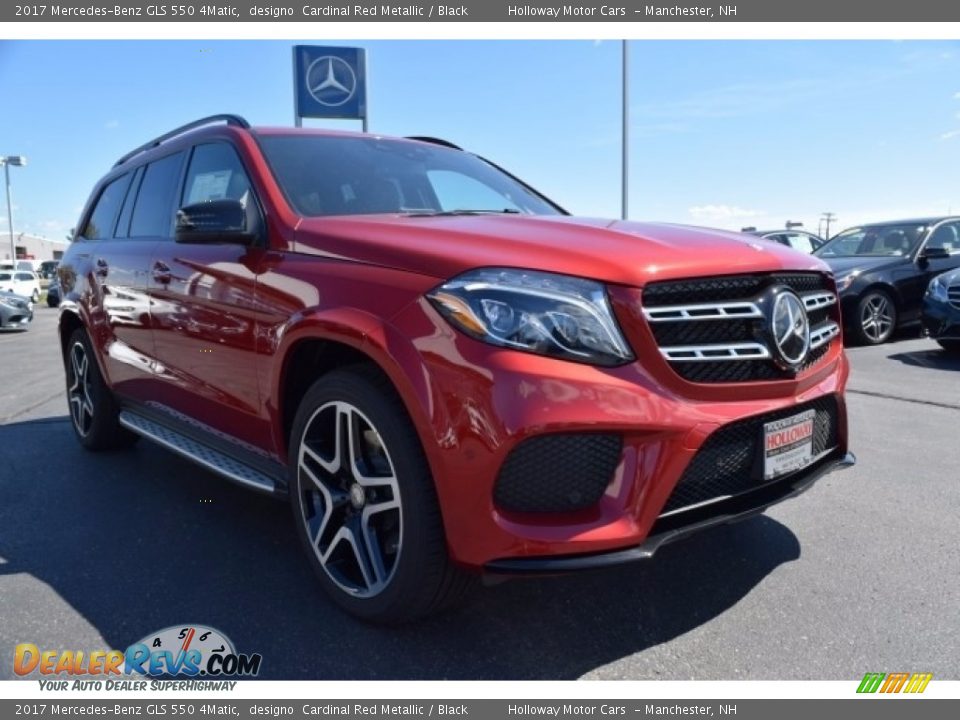 2017 Mercedes-Benz GLS 550 4Matic designo  Cardinal Red Metallic / Black Photo #6
