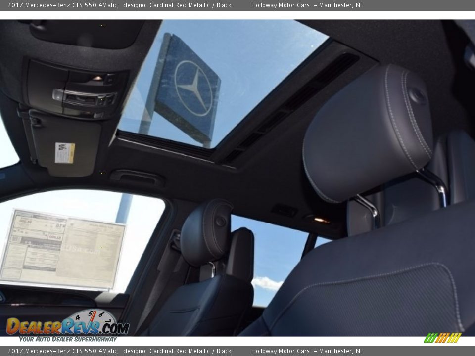 2017 Mercedes-Benz GLS 550 4Matic designo  Cardinal Red Metallic / Black Photo #10