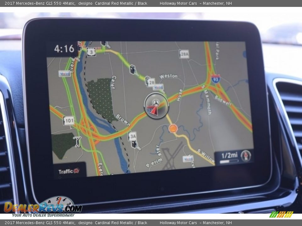 2017 Mercedes-Benz GLS 550 4Matic designo  Cardinal Red Metallic / Black Photo #12