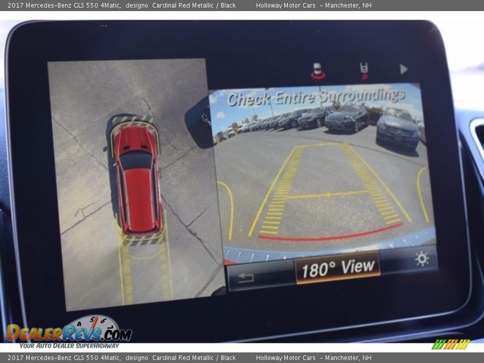 2017 Mercedes-Benz GLS 550 4Matic designo  Cardinal Red Metallic / Black Photo #13