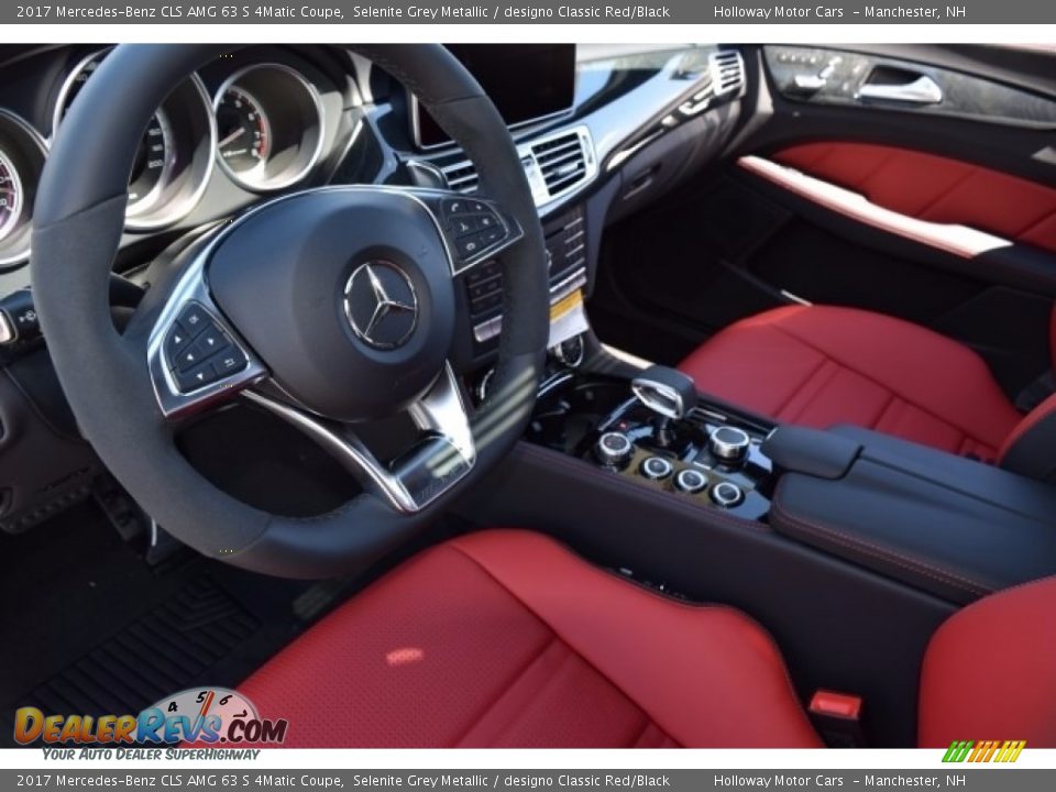 designo Classic Red/Black Interior - 2017 Mercedes-Benz CLS AMG 63 S 4Matic Coupe Photo #9