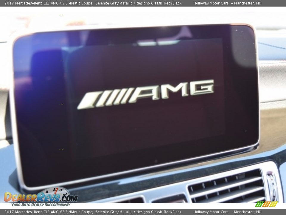 2017 Mercedes-Benz CLS AMG 63 S 4Matic Coupe Selenite Grey Metallic / designo Classic Red/Black Photo #12