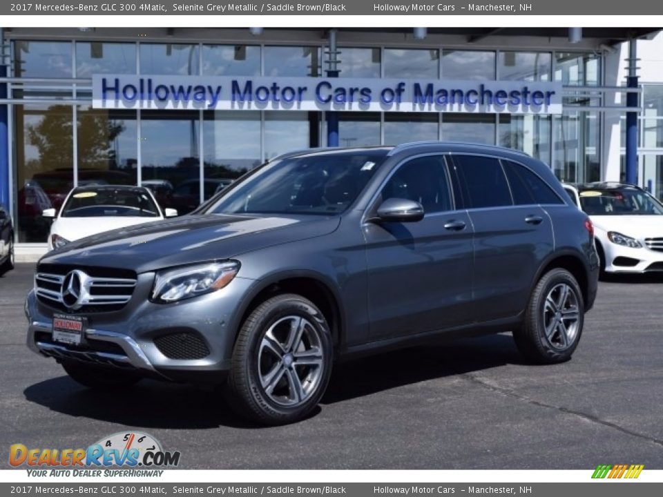 2017 Mercedes-Benz GLC 300 4Matic Selenite Grey Metallic / Saddle Brown/Black Photo #1
