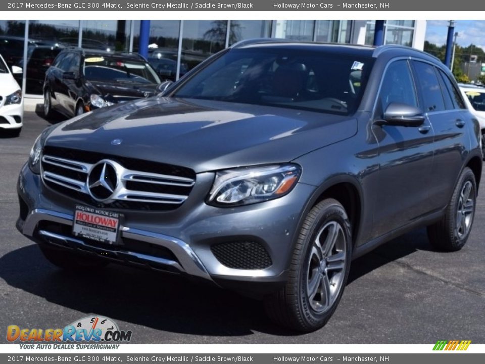 2017 Mercedes-Benz GLC 300 4Matic Selenite Grey Metallic / Saddle Brown/Black Photo #2