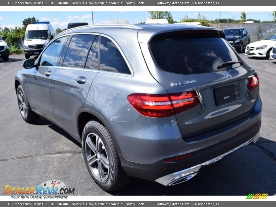 2017 Mercedes-Benz GLC 300 4Matic Selenite Grey Metallic / Saddle Brown/Black Photo #4