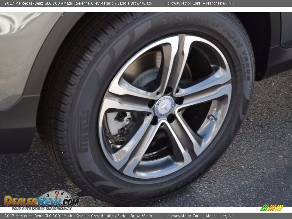 2017 Mercedes-Benz GLC 300 4Matic Selenite Grey Metallic / Saddle Brown/Black Photo #5