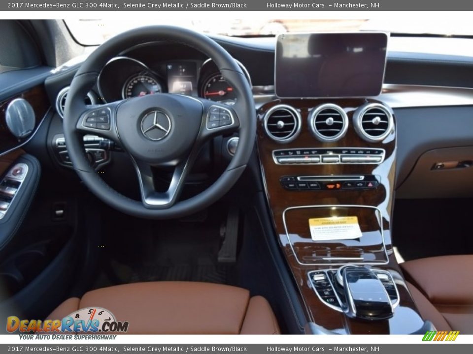 2017 Mercedes-Benz GLC 300 4Matic Selenite Grey Metallic / Saddle Brown/Black Photo #8
