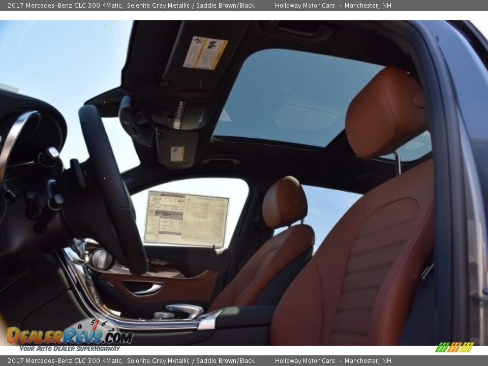 2017 Mercedes-Benz GLC 300 4Matic Selenite Grey Metallic / Saddle Brown/Black Photo #10