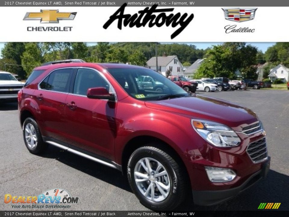 2017 Chevrolet Equinox LT AWD Siren Red Tintcoat / Jet Black Photo #1