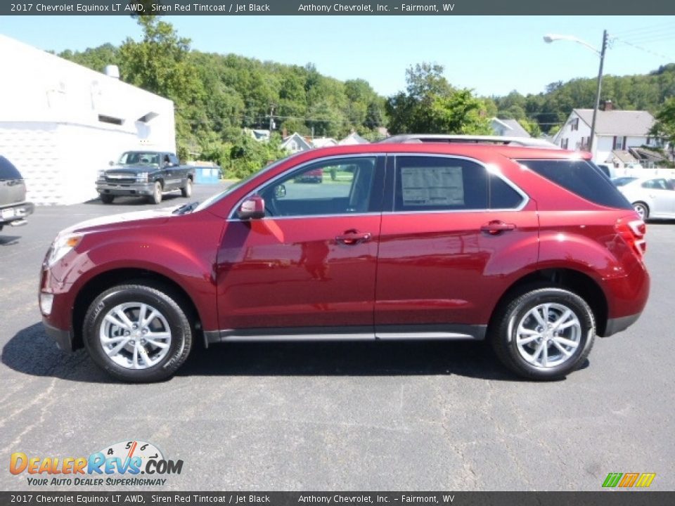 2017 Chevrolet Equinox LT AWD Siren Red Tintcoat / Jet Black Photo #3