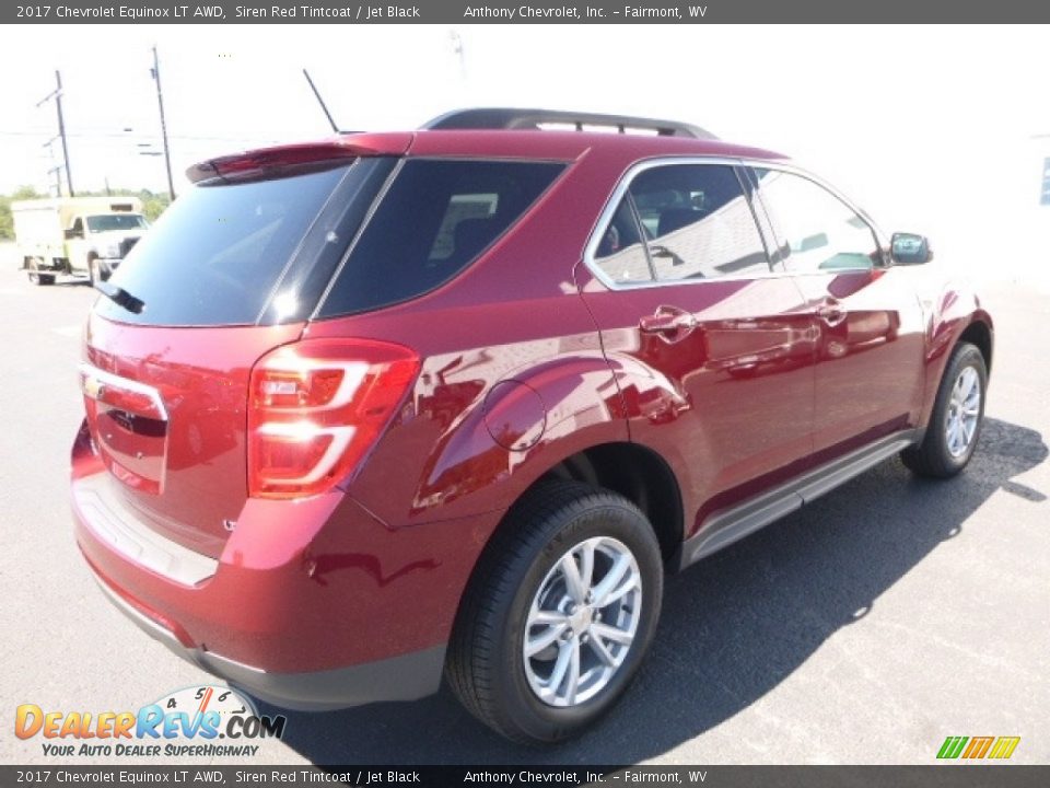2017 Chevrolet Equinox LT AWD Siren Red Tintcoat / Jet Black Photo #7