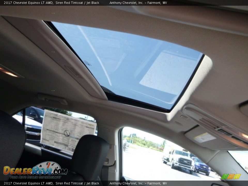 2017 Chevrolet Equinox LT AWD Siren Red Tintcoat / Jet Black Photo #11