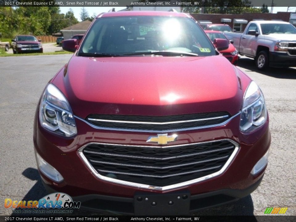 2017 Chevrolet Equinox LT AWD Siren Red Tintcoat / Jet Black Photo #12