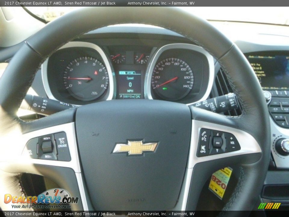 2017 Chevrolet Equinox LT AWD Siren Red Tintcoat / Jet Black Photo #19