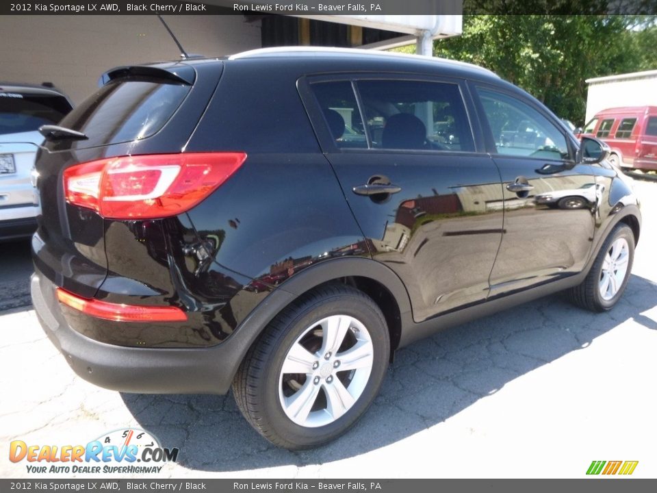 2012 Kia Sportage LX AWD Black Cherry / Black Photo #2
