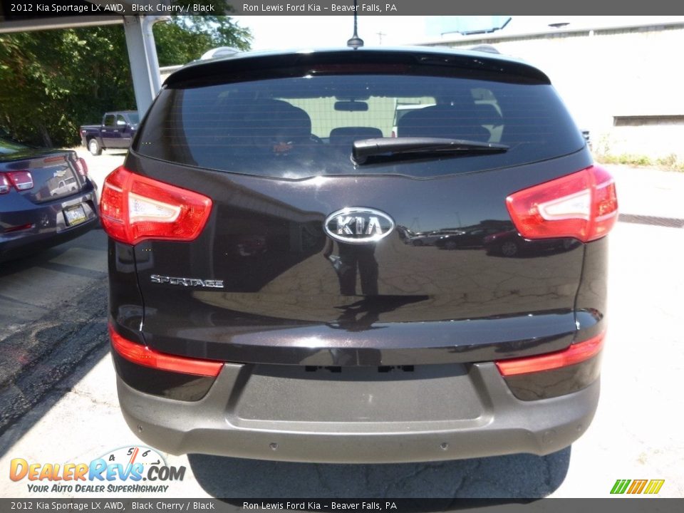 2012 Kia Sportage LX AWD Black Cherry / Black Photo #3