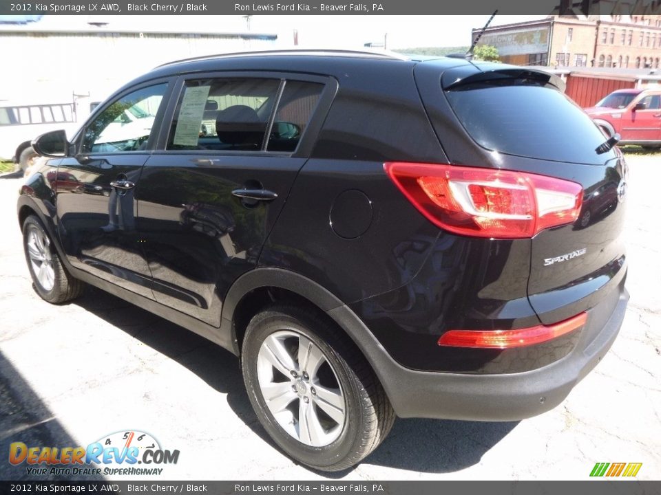 2012 Kia Sportage LX AWD Black Cherry / Black Photo #5