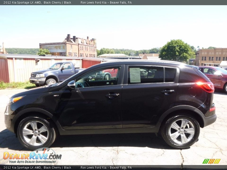 2012 Kia Sportage LX AWD Black Cherry / Black Photo #6