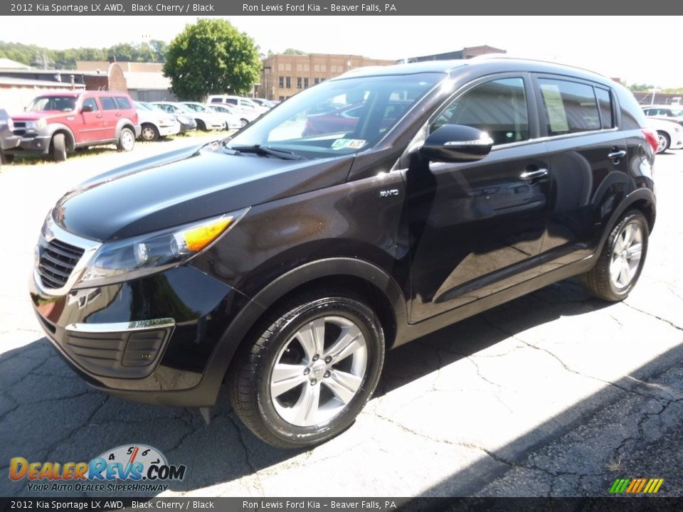 2012 Kia Sportage LX AWD Black Cherry / Black Photo #7