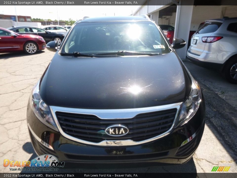 2012 Kia Sportage LX AWD Black Cherry / Black Photo #8