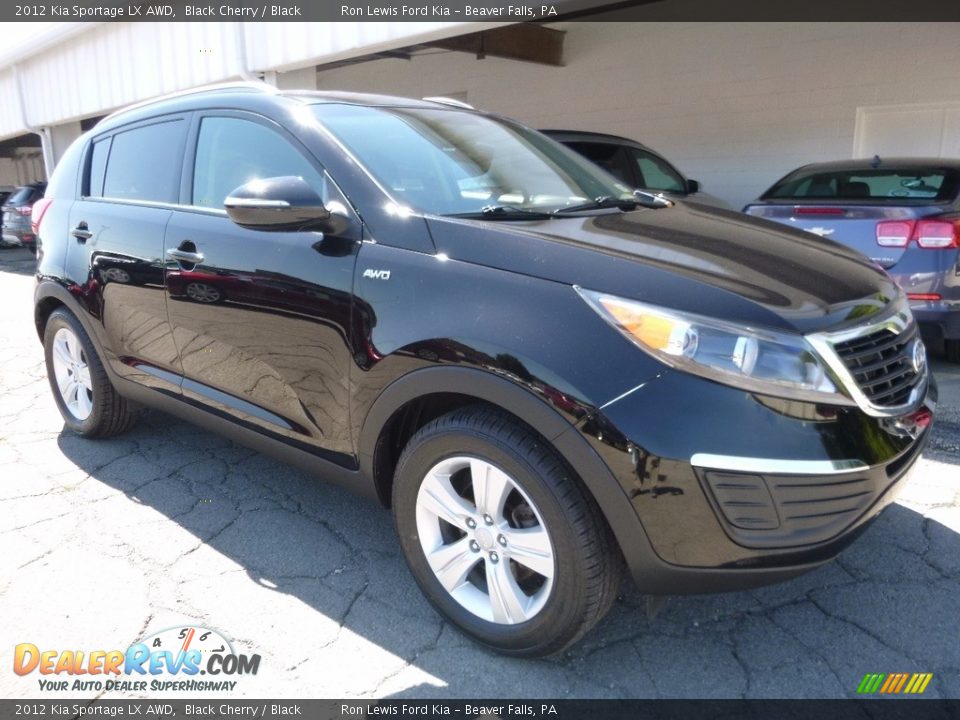 2012 Kia Sportage LX AWD Black Cherry / Black Photo #9