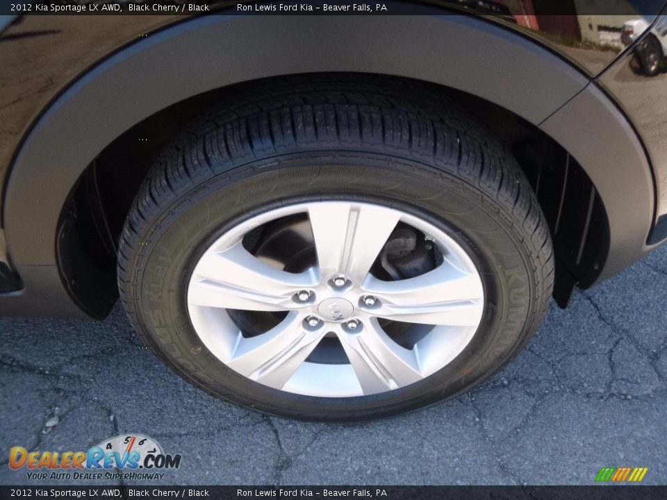 2012 Kia Sportage LX AWD Black Cherry / Black Photo #10
