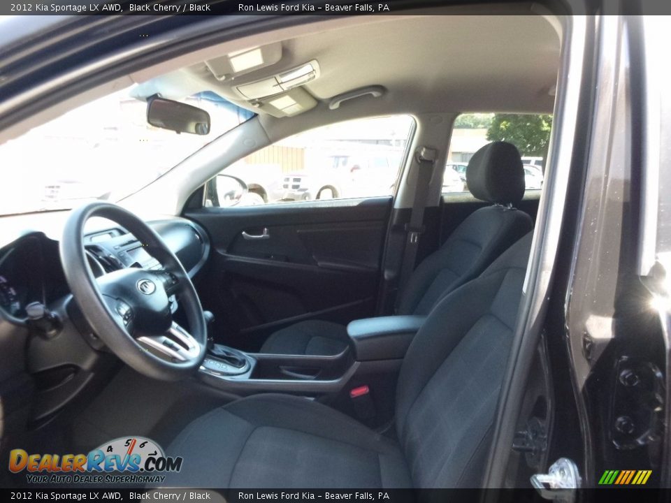 2012 Kia Sportage LX AWD Black Cherry / Black Photo #11