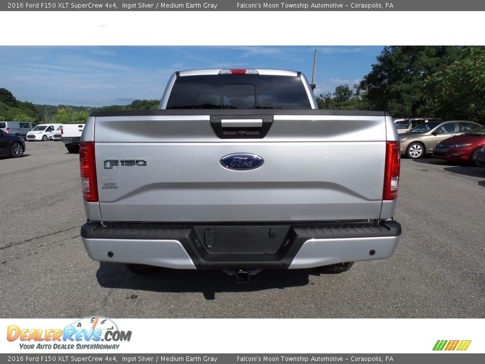 2016 Ford F150 XLT SuperCrew 4x4 Ingot Silver / Medium Earth Gray Photo #7