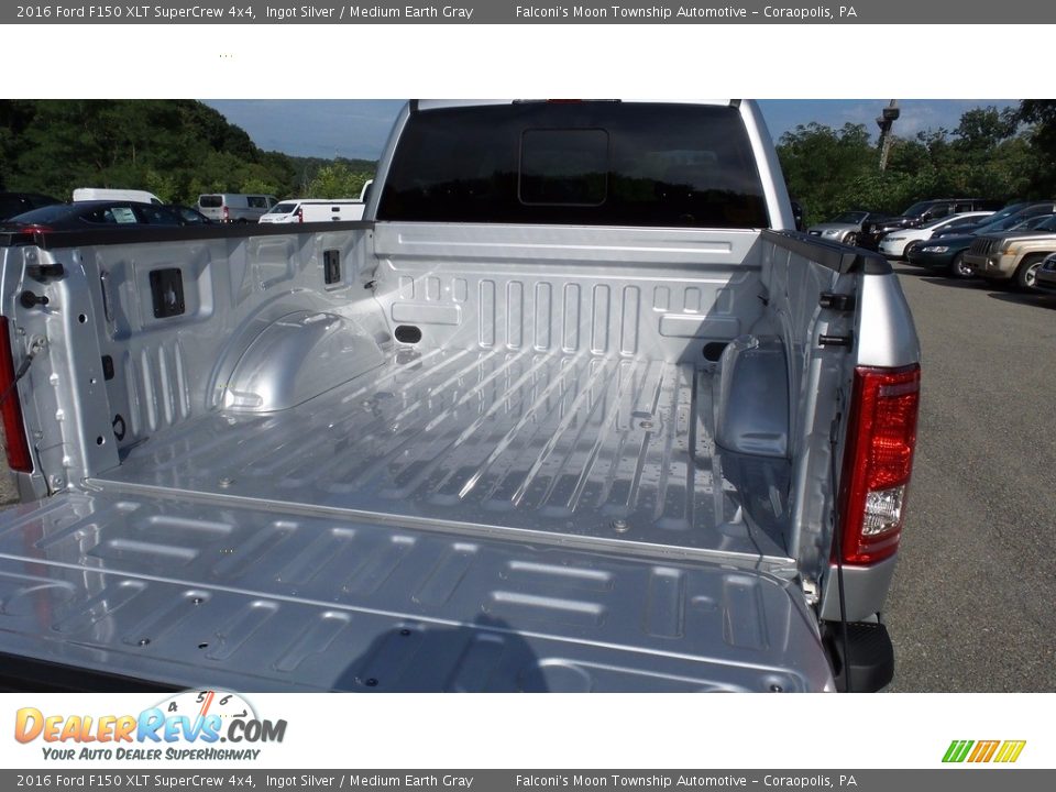 2016 Ford F150 XLT SuperCrew 4x4 Ingot Silver / Medium Earth Gray Photo #8