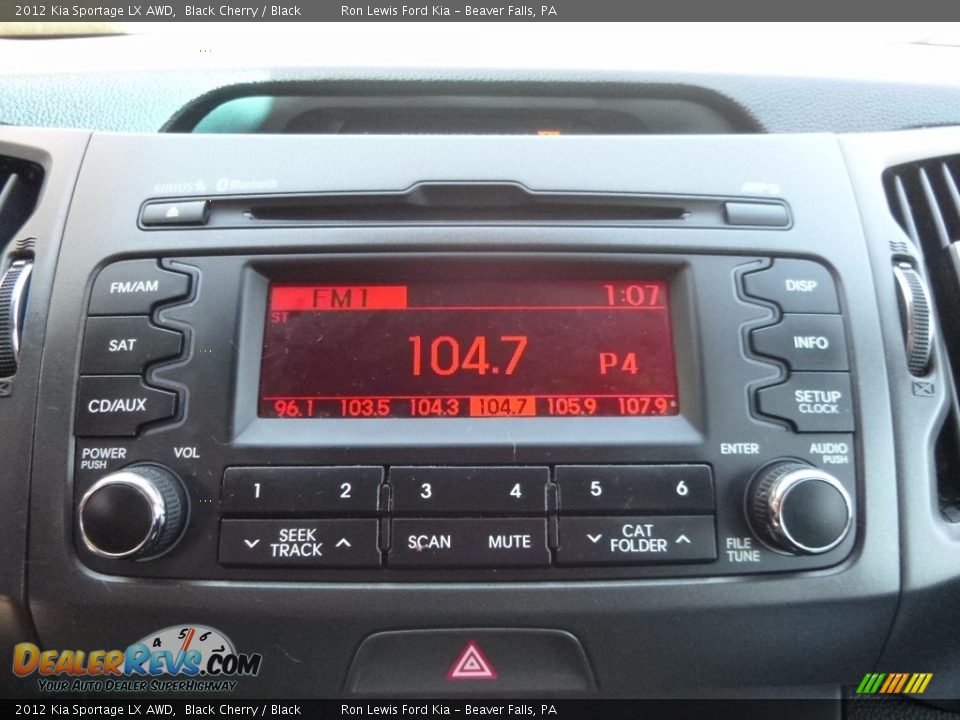 2012 Kia Sportage LX AWD Black Cherry / Black Photo #18