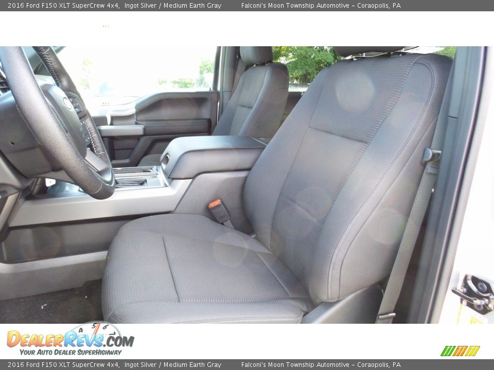 2016 Ford F150 XLT SuperCrew 4x4 Ingot Silver / Medium Earth Gray Photo #12