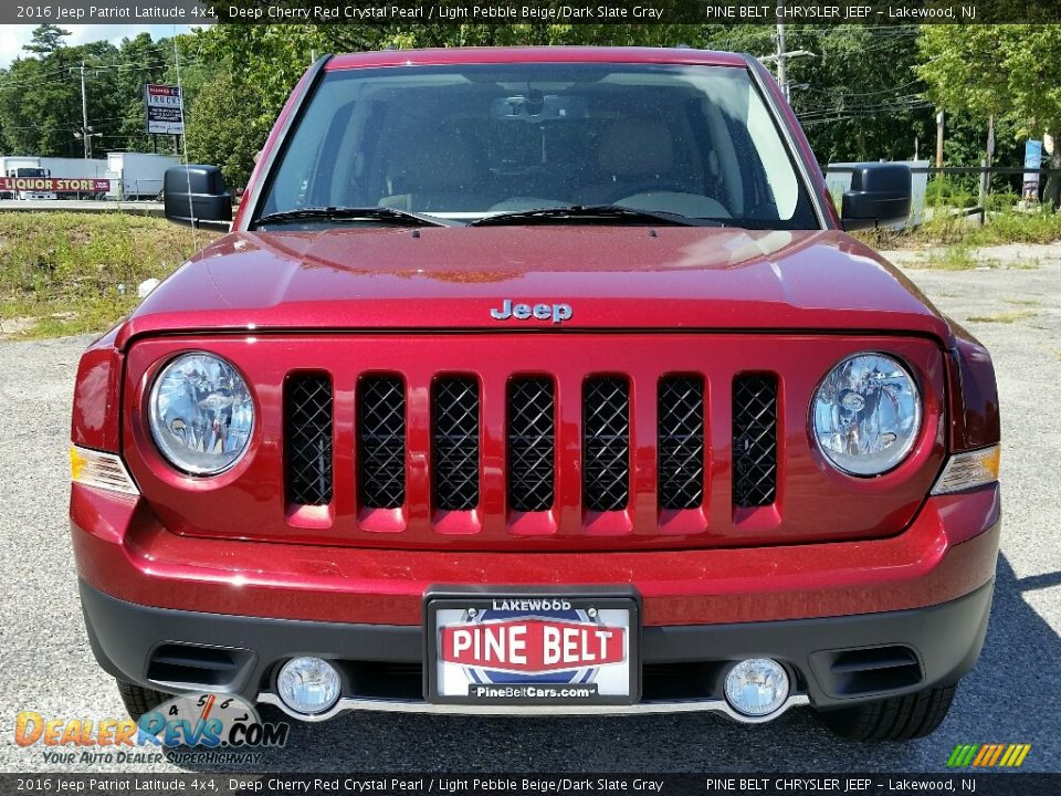 2016 Jeep Patriot Latitude 4x4 Deep Cherry Red Crystal Pearl / Light Pebble Beige/Dark Slate Gray Photo #2