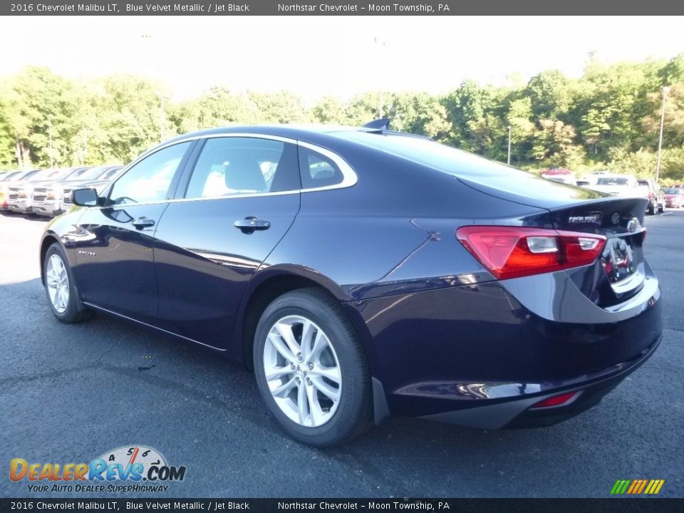 2016 Chevrolet Malibu LT Blue Velvet Metallic / Jet Black Photo #7