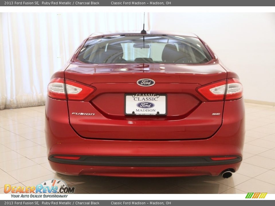 2013 Ford Fusion SE Ruby Red Metallic / Charcoal Black Photo #15