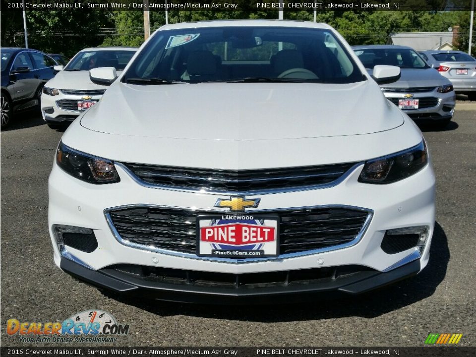 2016 Chevrolet Malibu LT Summit White / Dark Atmosphere/Medium Ash Gray Photo #2