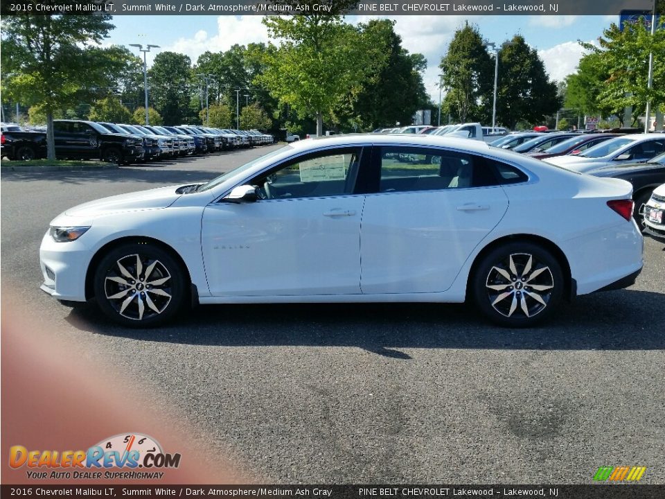 2016 Chevrolet Malibu LT Summit White / Dark Atmosphere/Medium Ash Gray Photo #3