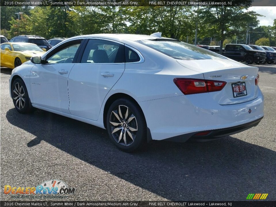 2016 Chevrolet Malibu LT Summit White / Dark Atmosphere/Medium Ash Gray Photo #4