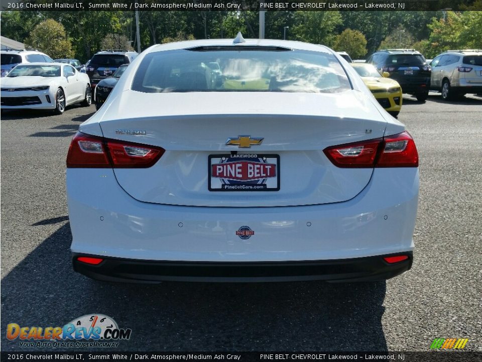 2016 Chevrolet Malibu LT Summit White / Dark Atmosphere/Medium Ash Gray Photo #5