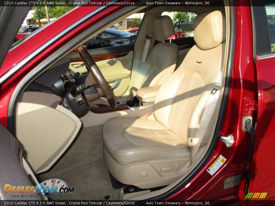 2010 Cadillac CTS 4 3.6 AWD Sedan Crystal Red Tintcoat / Cashmere/Cocoa Photo #10