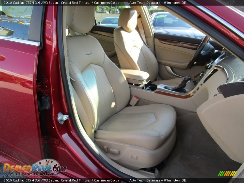 2010 Cadillac CTS 4 3.6 AWD Sedan Crystal Red Tintcoat / Cashmere/Cocoa Photo #19