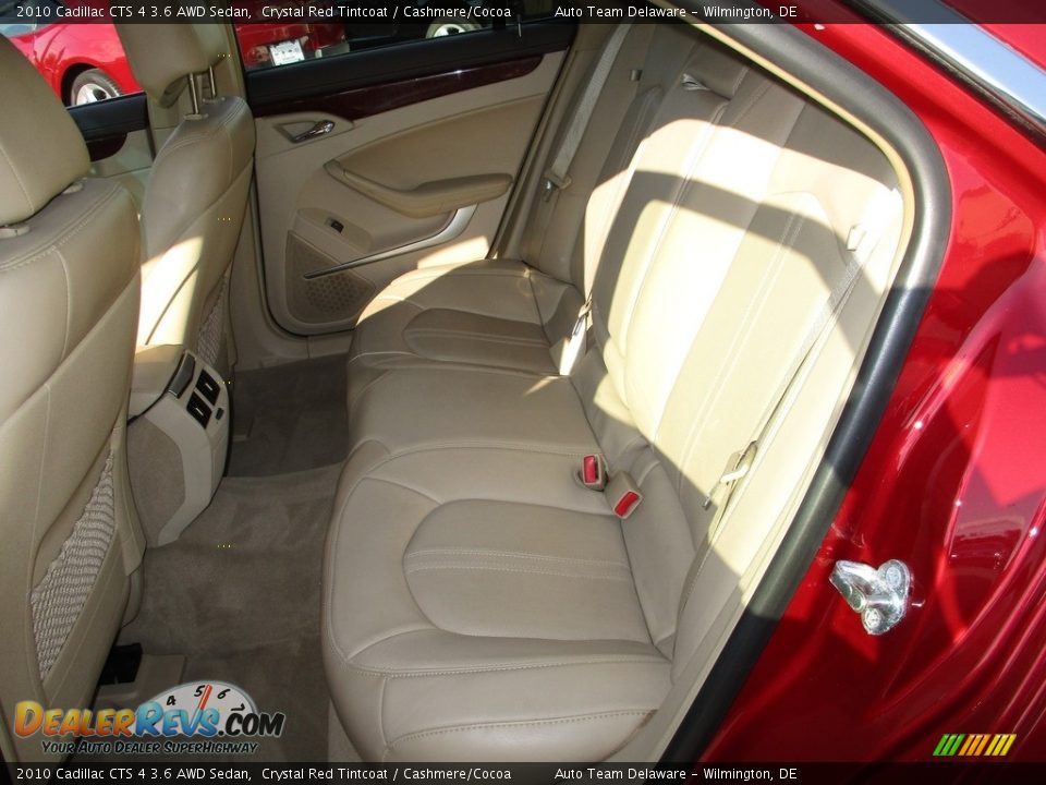 2010 Cadillac CTS 4 3.6 AWD Sedan Crystal Red Tintcoat / Cashmere/Cocoa Photo #26