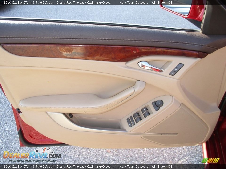 2010 Cadillac CTS 4 3.6 AWD Sedan Crystal Red Tintcoat / Cashmere/Cocoa Photo #29