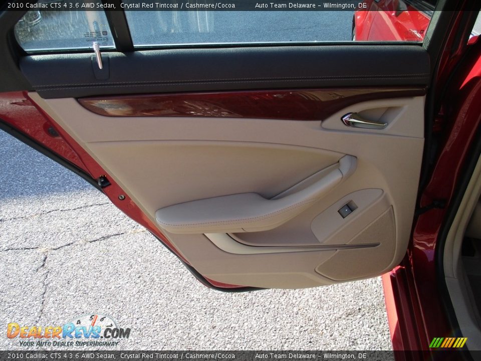 2010 Cadillac CTS 4 3.6 AWD Sedan Crystal Red Tintcoat / Cashmere/Cocoa Photo #30