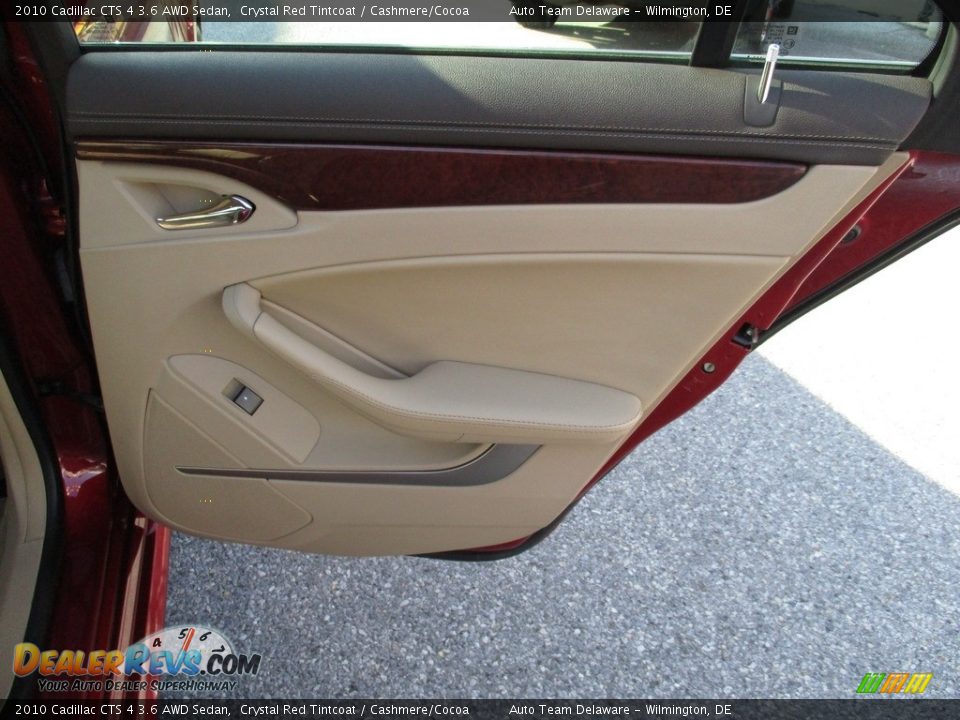 2010 Cadillac CTS 4 3.6 AWD Sedan Crystal Red Tintcoat / Cashmere/Cocoa Photo #31