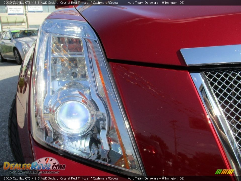 2010 Cadillac CTS 4 3.6 AWD Sedan Crystal Red Tintcoat / Cashmere/Cocoa Photo #35
