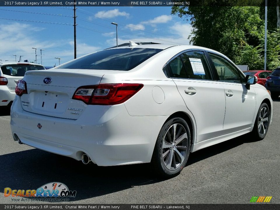 2017 Subaru Legacy 3.6R Limited Crystal White Pearl / Warm Ivory Photo #4