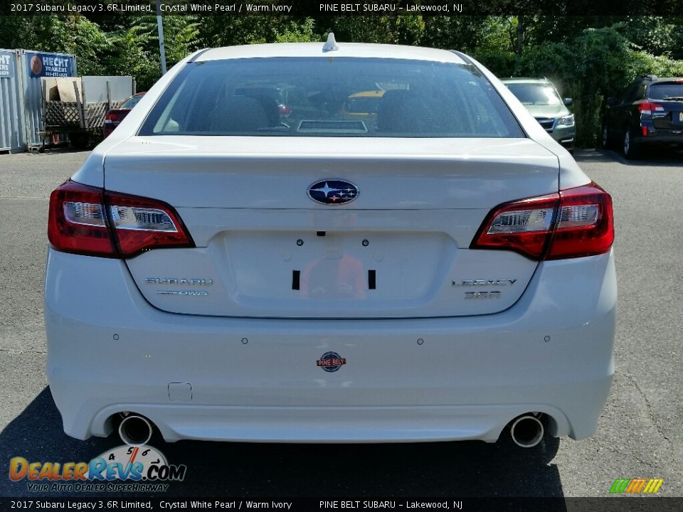 2017 Subaru Legacy 3.6R Limited Crystal White Pearl / Warm Ivory Photo #5