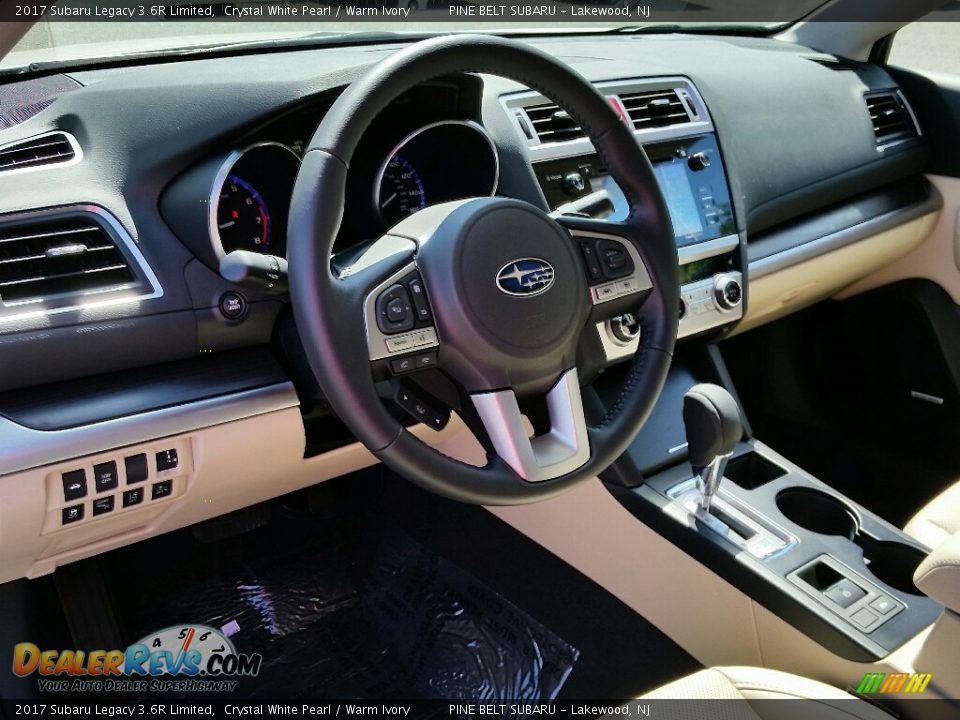 2017 Subaru Legacy 3.6R Limited Crystal White Pearl / Warm Ivory Photo #7
