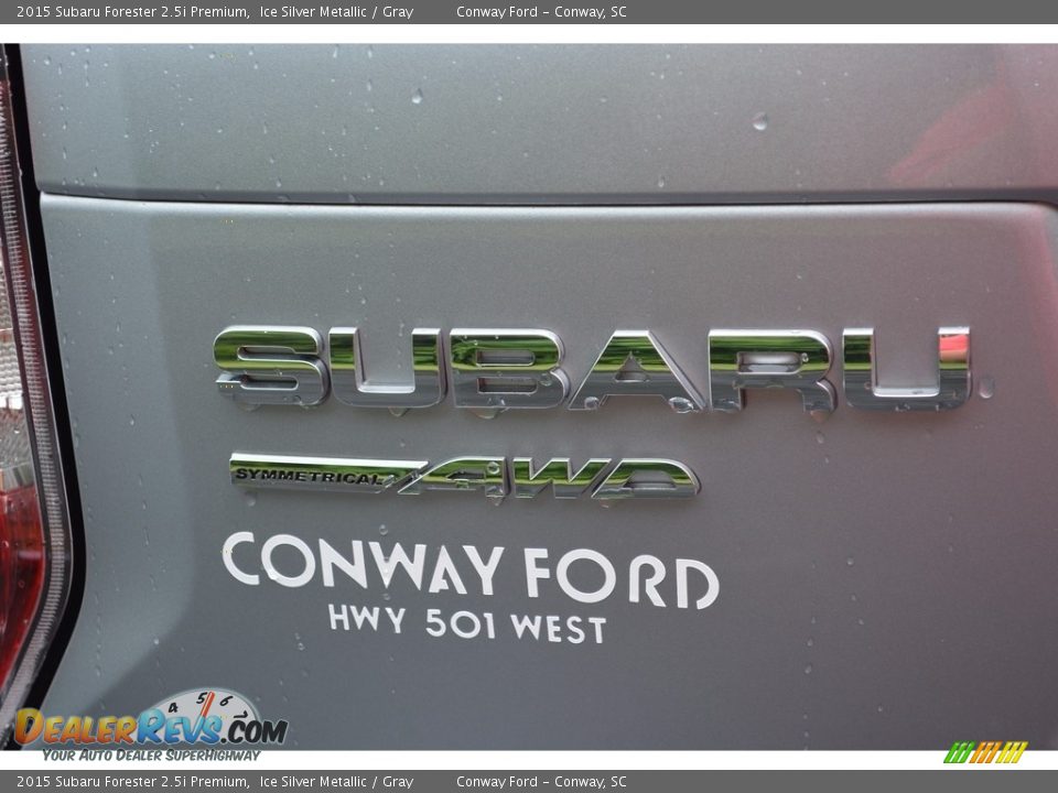 2015 Subaru Forester 2.5i Premium Ice Silver Metallic / Gray Photo #6
